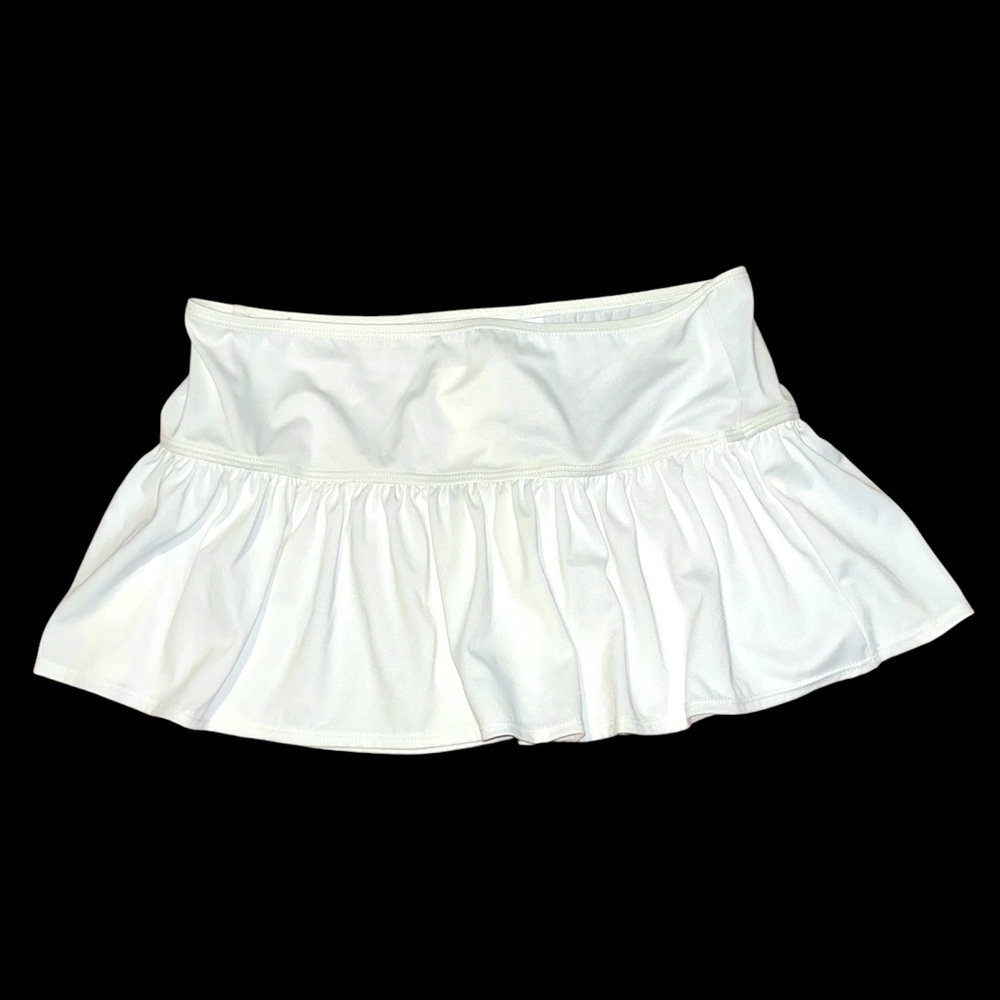 NWT J. Crew mini skirt white small pleated beach tennis sporty preppy summer